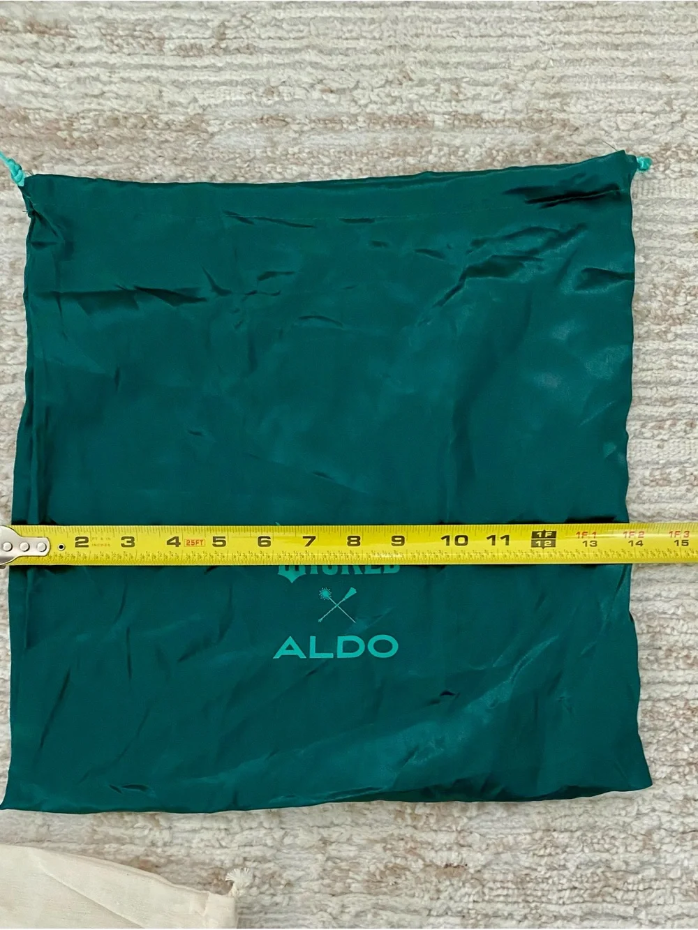 Aldo Satin Wicked Dust Bag Pair in Pink and Teal and Tecovas
